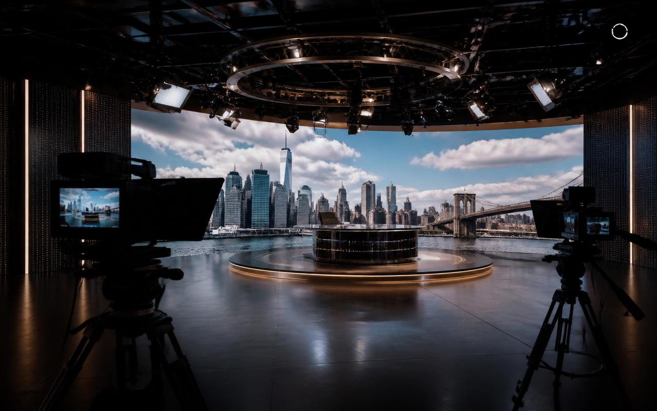 LED volumen u TV studiju