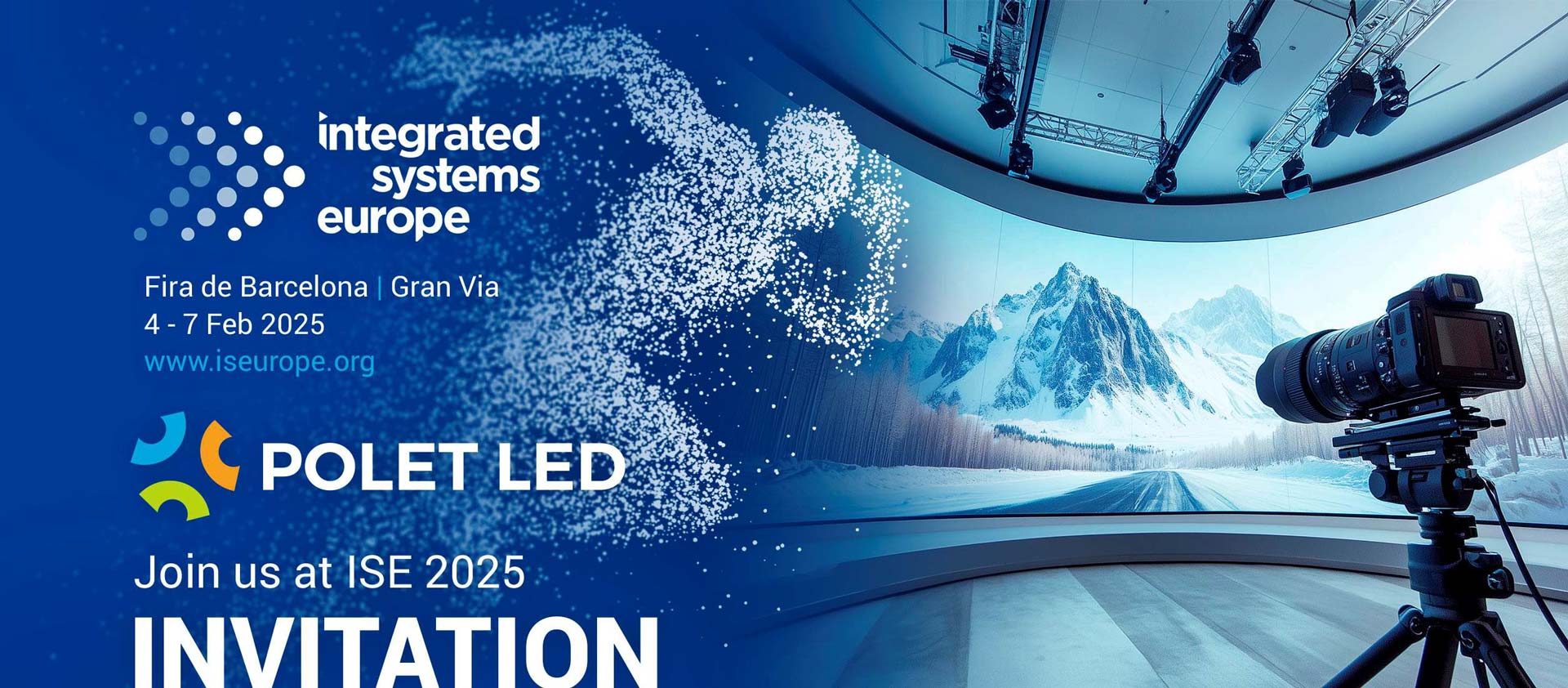 Polet LED ISE 2025 Einladung