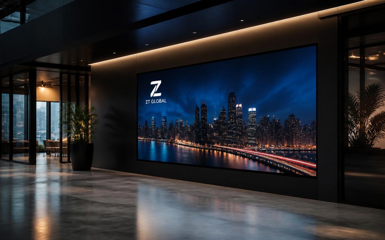 LED zid u korporativnoj recepciji